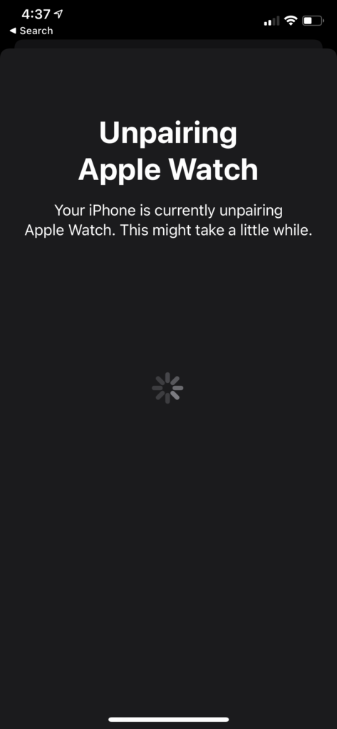 dissocier Apple Watch Dissocier Apple Watch