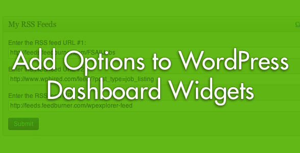 1639330372 Rendre un widget de tableau de bord WordPress configurable