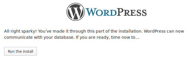 Configuration de WordPress