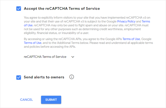 Accepter les conditions d'utilisation de Google reCAPTCHA - Themelocal Accepter les conditions d'utilisation de Google reCAPTCHA