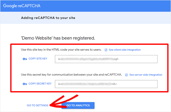 Clés reCAPTCHA - Themelocal Clés reCAPTCHA
