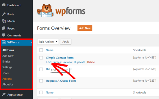Modifier un formulaire créé avec WPForms - Themelocal Modifier un formulaire créé avec WPForms