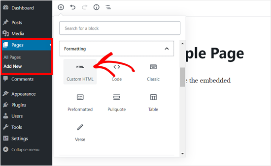 Ajouter un bloc HTML personnalisé dans WordPress Page Editor - Themelocal Ajouter un bloc HTML personnalisé dans l'éditeur de page WordPress