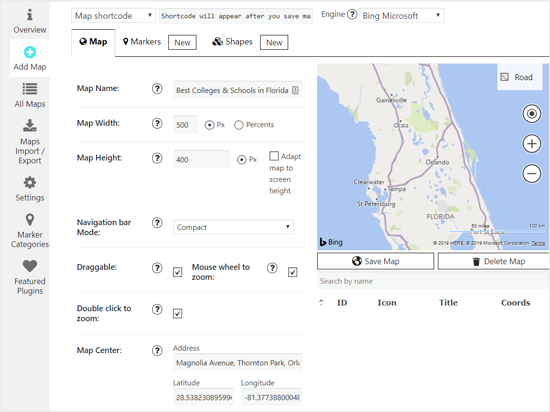 Ajouter une carte Bing à l'aide d'un plugin - Themelocal Ajouter une carte Bing à l'aide d'un plugin
