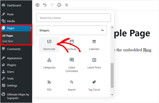 Ajouter un bloc de shortcode dans WordPress - Themelocal Ajouter un bloc de shortcode dans WordPress