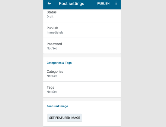 Options de publication - Themelocal Options de publication