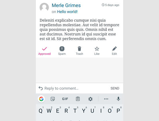 Répondre à un commentaire via l'application WordPress - Themelocal Répondre à un commentaire via l'application WordPress