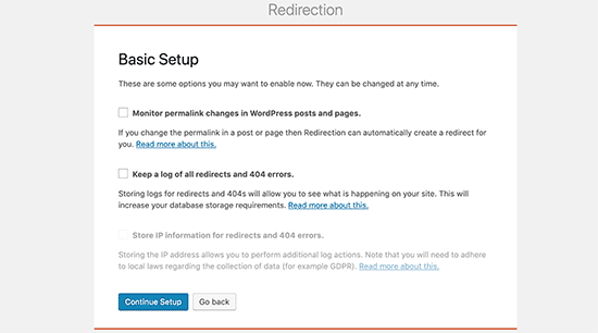 Configuration de la redirection - Themelocal Configuration de la redirection