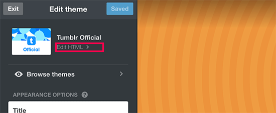 Modifier le code HTML de votre thème Tumblr - Themelocal Modifier le code HTML de votre thème Tumblr