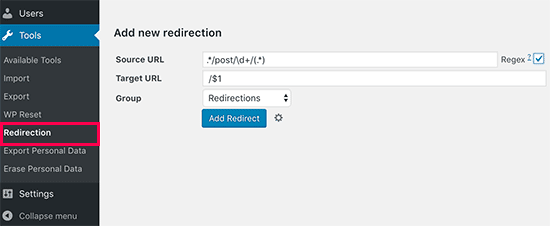 Paramétrage de la redirection - Themelocal Paramétrage de la redirection