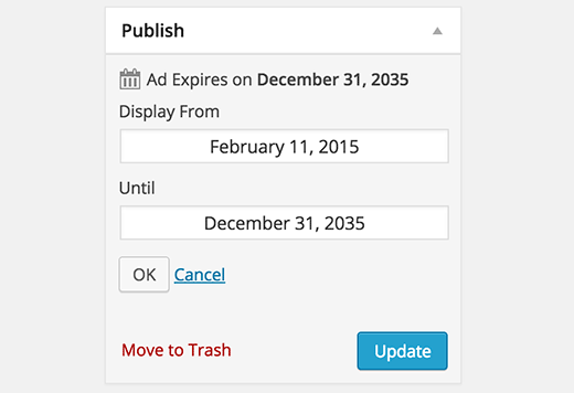 Planifier ou publier l'annonce - Themelocal Programmer ou publier l'annonce