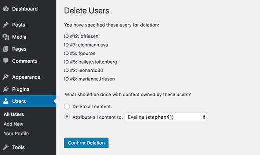 Supprimer ou attribuer du contenu - Themelocal Supprimer ou attribuer du contenu