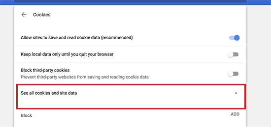 Afficher tous les cookies et données du site - Themelocal Voir tous les cookies et données du site