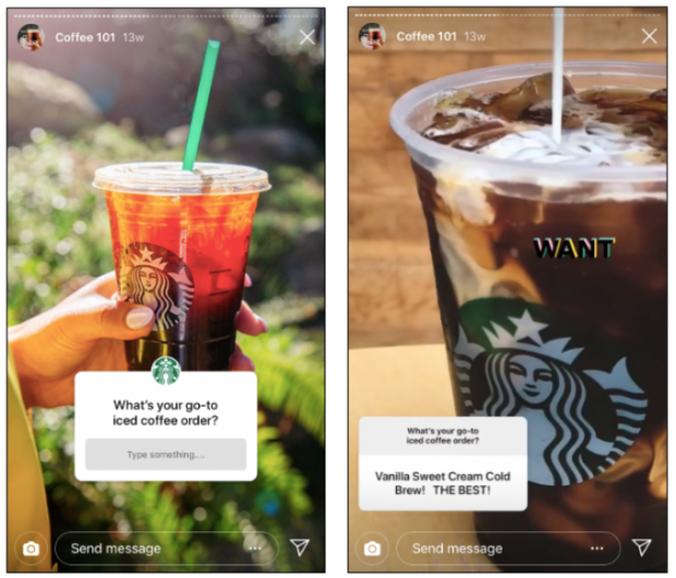 Capture d'écran des histoires Instagram