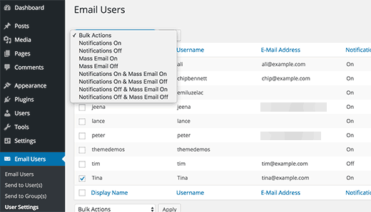 Gérer les paramètres de messagerie pour les utilisateurs - Themelocal Gérer les paramètres de messagerie pour les utilisateurs