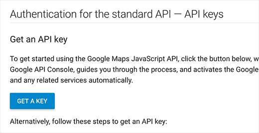 Bouton Obtenir la clé API - Themelocal Bouton Obtenir la clé API