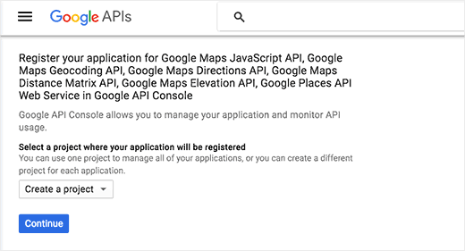 Créer un nouveau projet d'API Google Maps - Themelocal Créer un nouveau projet d'API Google Maps