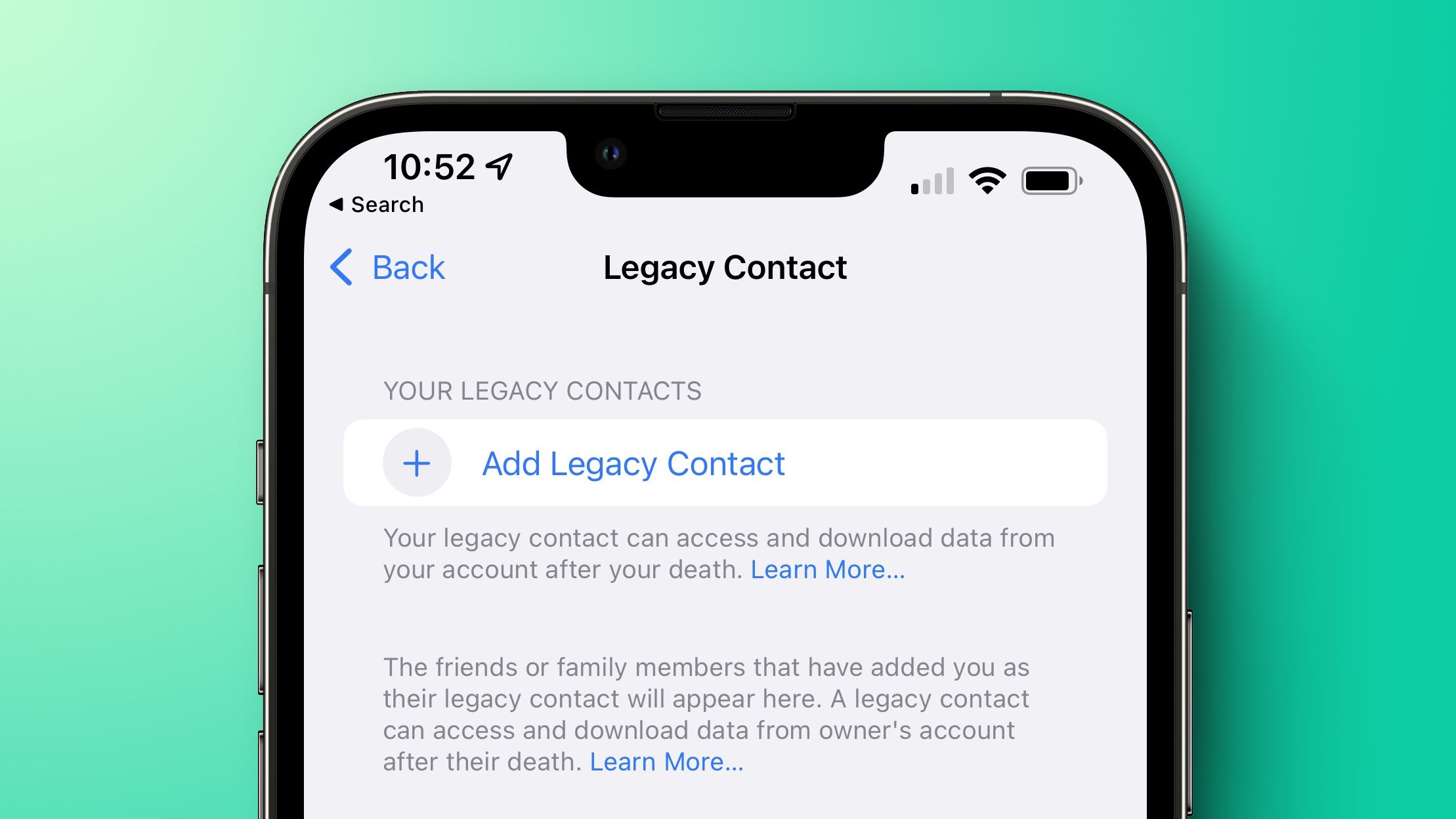 1640440786 Comment utiliser la fonction de contact heritee dApple pour permettre