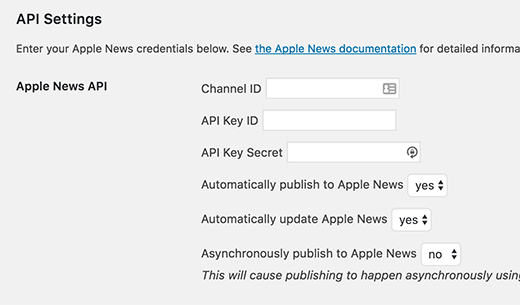 Paramètres de publication dans Apple News - Themelocal Paramètres de publication dans Apple News