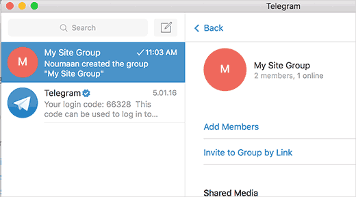 Ajout de nouveaux membres au groupe Telegram - Themelocal Ajout de nouveaux membres au groupe Telegram