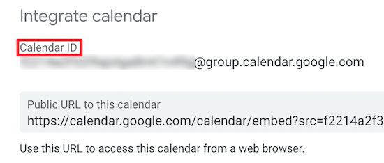 Copier l'ID du calendrier - Themelocal Copier l'ID du calendrier