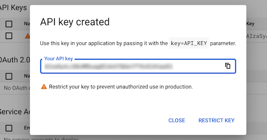 Copier la clé API - Themelocal Copier la clé API