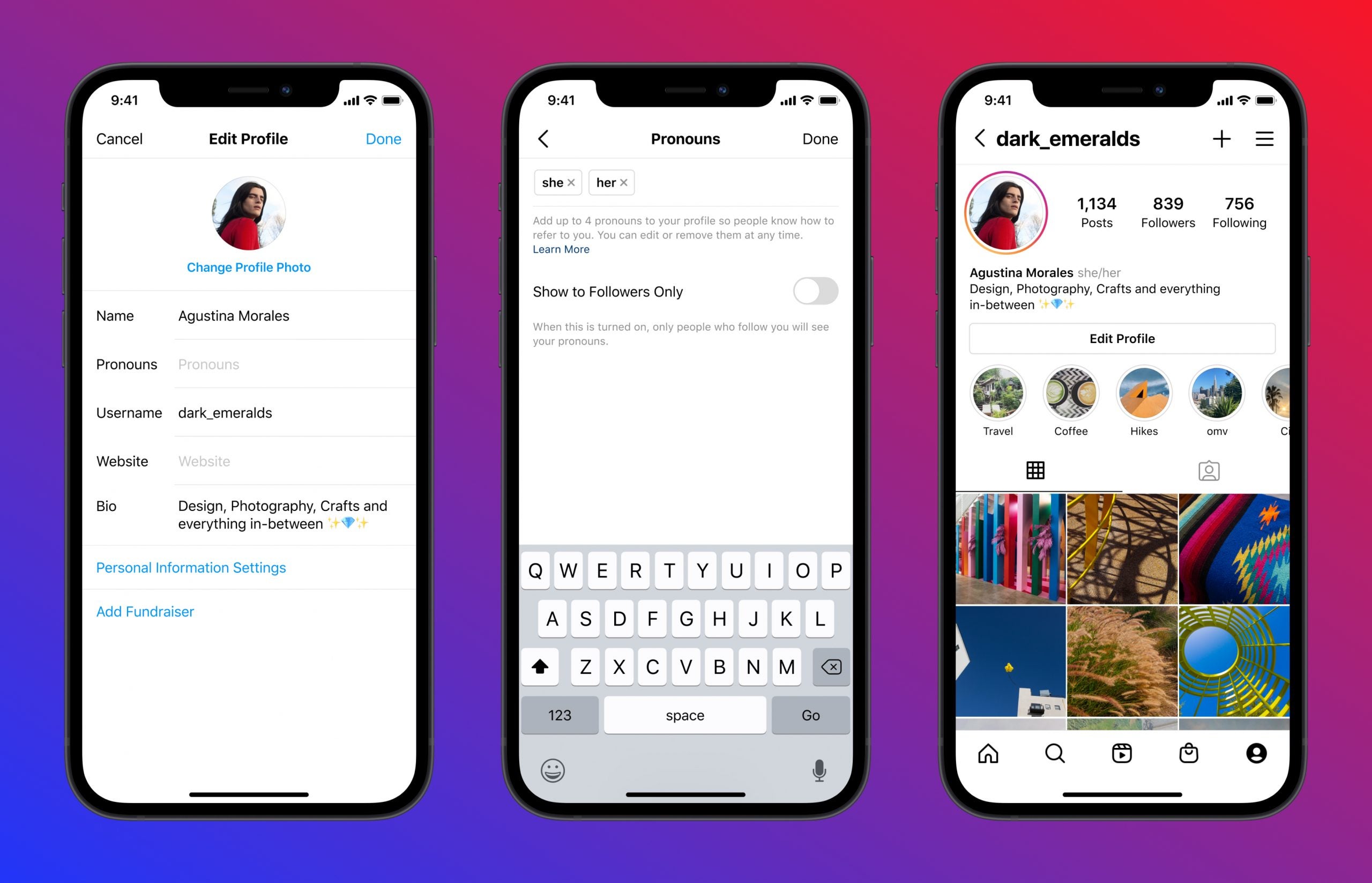 Comment ajouter des pronoms a votre page de profil Instagram