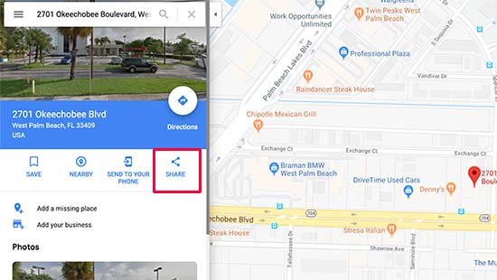 Partager une carte dans Google Maps - Themelocal Partager une carte dans Google Maps
