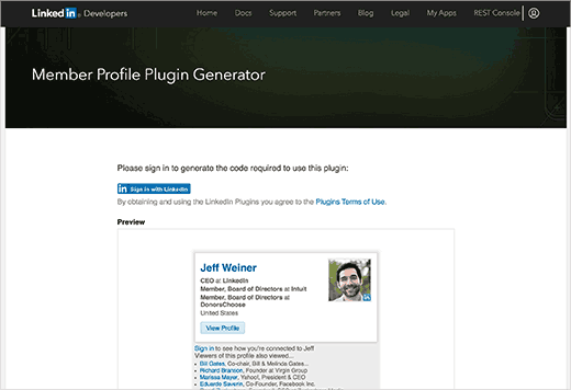 Page du plugin de profil de membre LinkedIn - Themelocal Page du plugin de profil de membre LinkedIn
