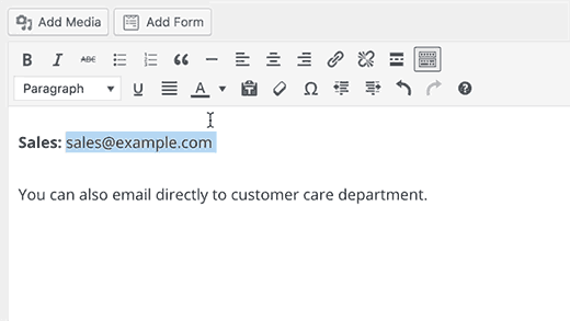 Ajouter un lien vers une adresse e-mail dans WordPress - Themelocal Ajouter un lien vers une adresse e-mail dans WordPress