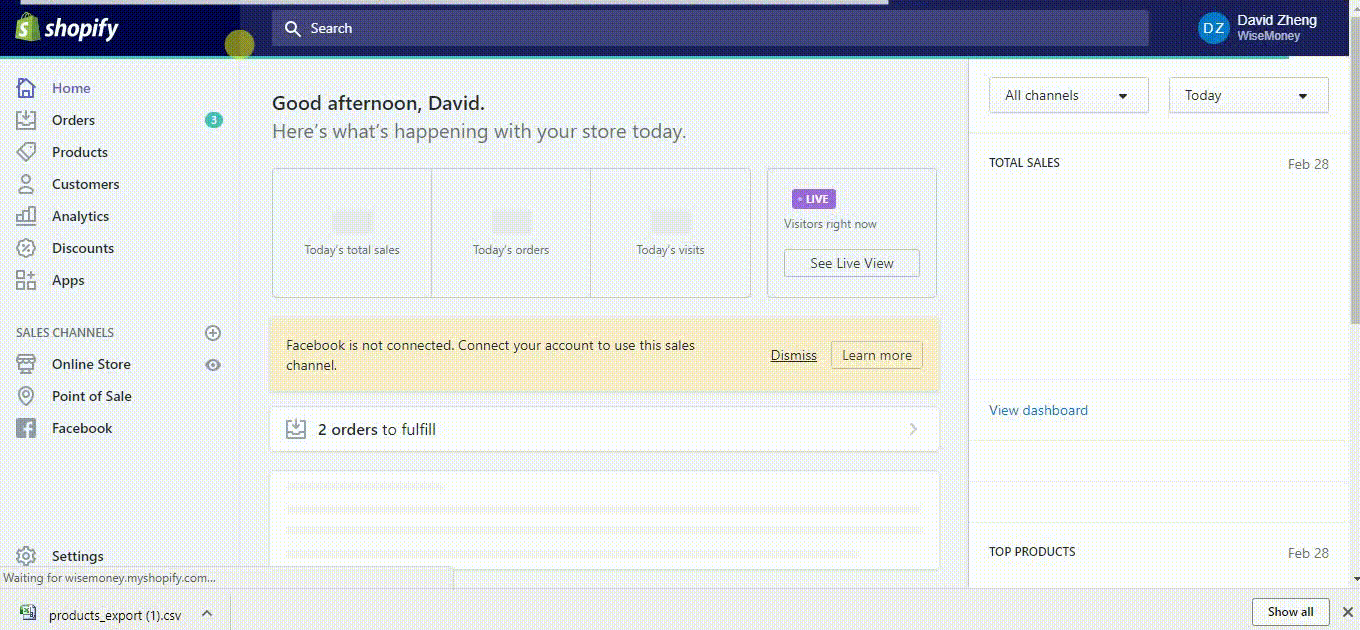 Comment importer des produits dans Shopify