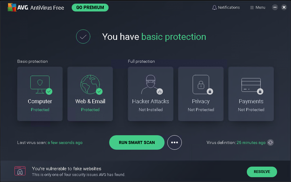 Antivirus gratuit AVG