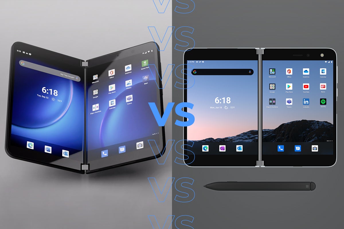 Microsoft Surface Duo 2 vs Surface Duo 4 gros