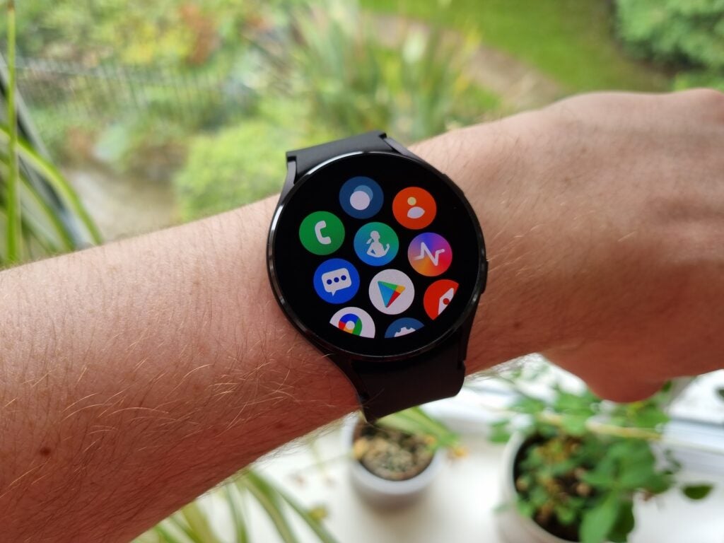 La bibliothèque d'applications sur la Galaxy Watch 4