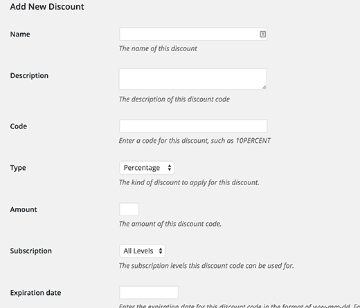Offrir des codes de réduction dans Restrict Content Pro Offrir des codes de réduction dans Restrict Content Pro