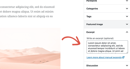 Ajouter un extrait personnalisé pour un article WordPress Ajouter un extrait personnalisé pour un article WordPress