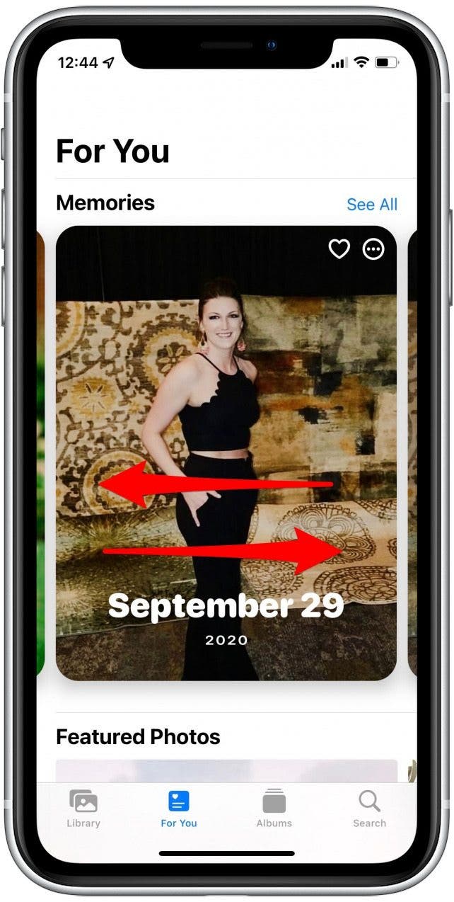 Voir l'application Photos Memories iOS 15