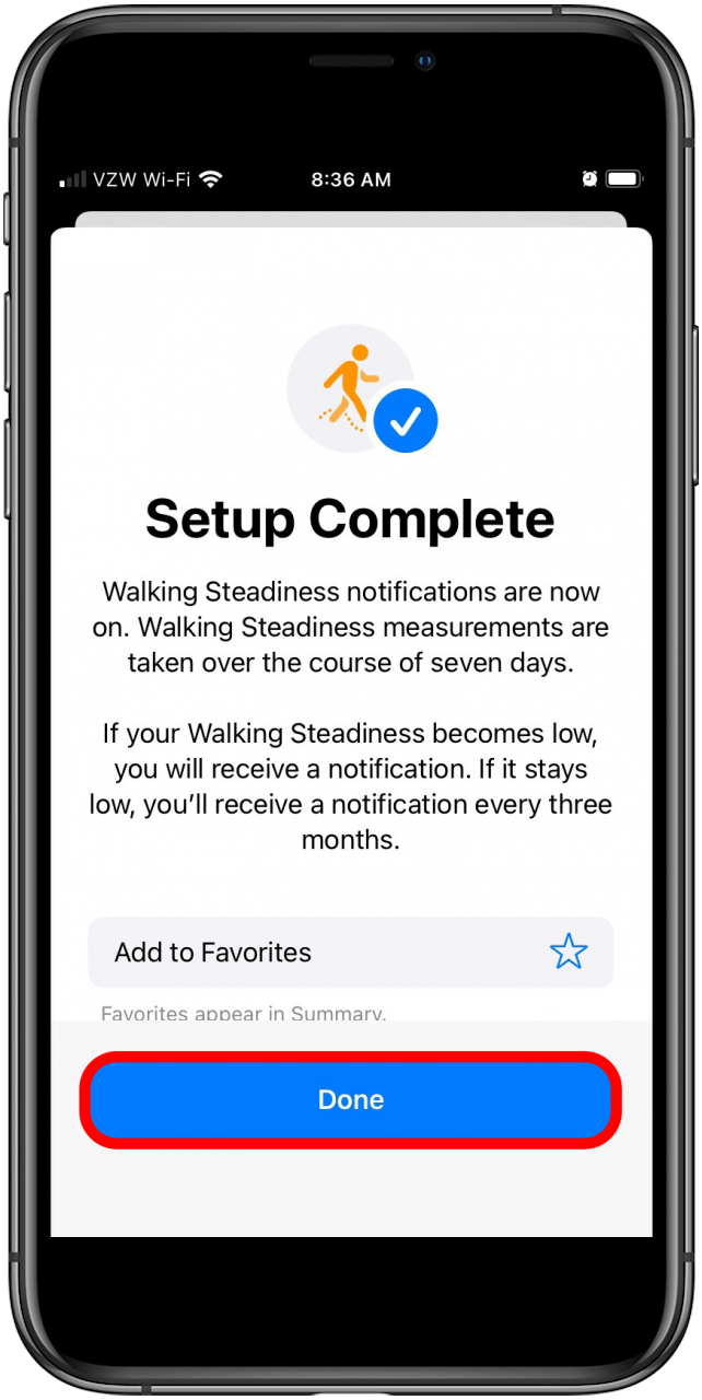 Qu'est-ce que la stabilité de marche sur iPhone ?