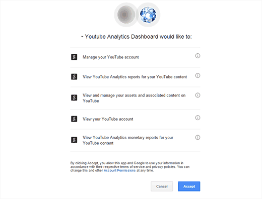 Autoriser YouTube Analytics à accéder aux données de votre compte Autoriser YouTube Analytics à accéder aux données de votre compte