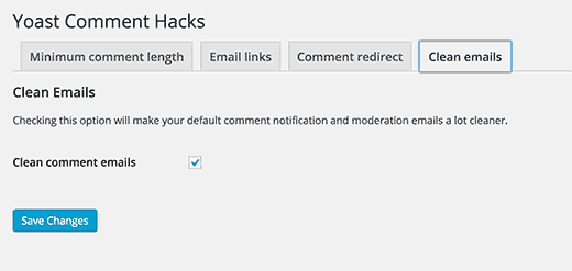 Envoyer des e-mails de notification de commentaires plus propres Envoyer des e-mails de notification de commentaires plus propres