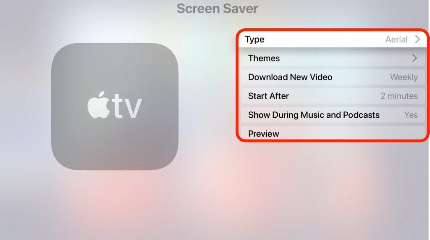 1641941288 298 Comment changer votre economiseur decran Apple TV