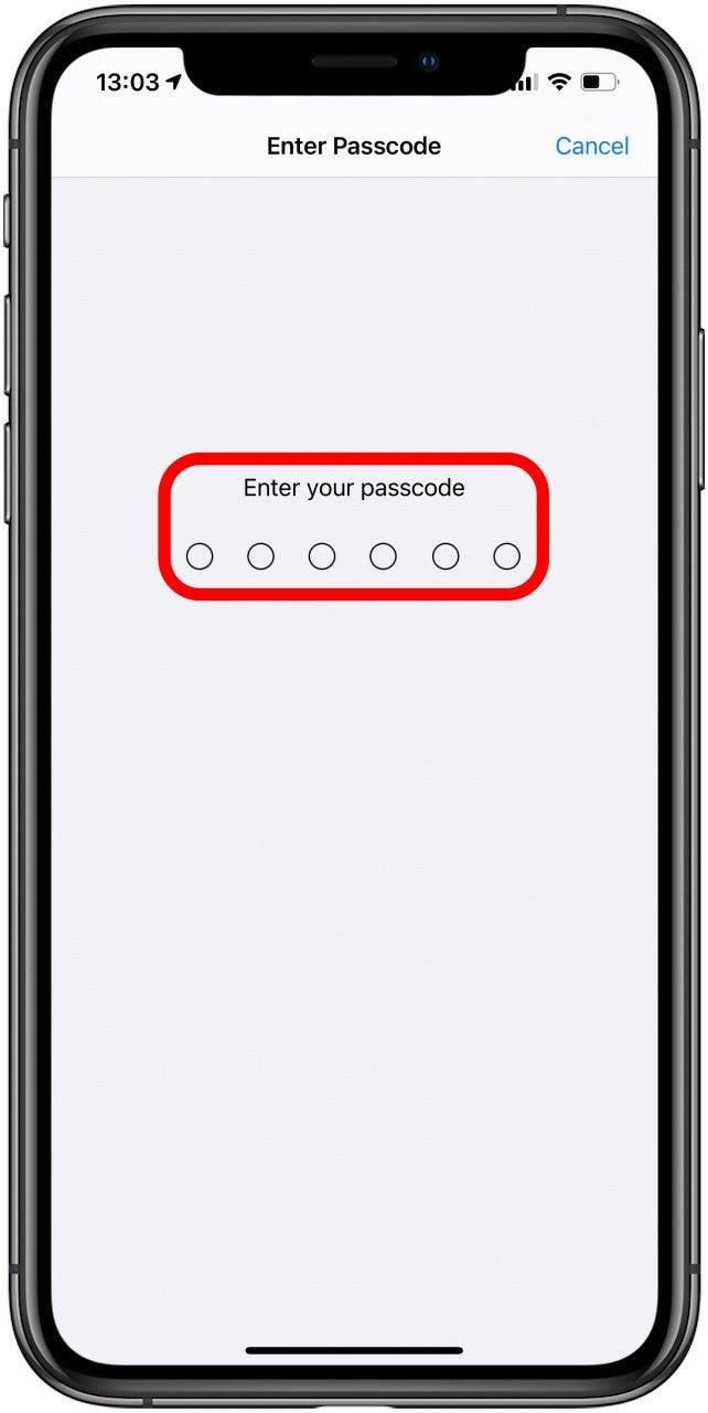 Vous serez peut-être invité à saisir votre mot de passe.