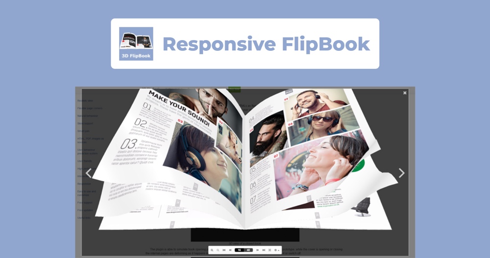 FlipBook réactif