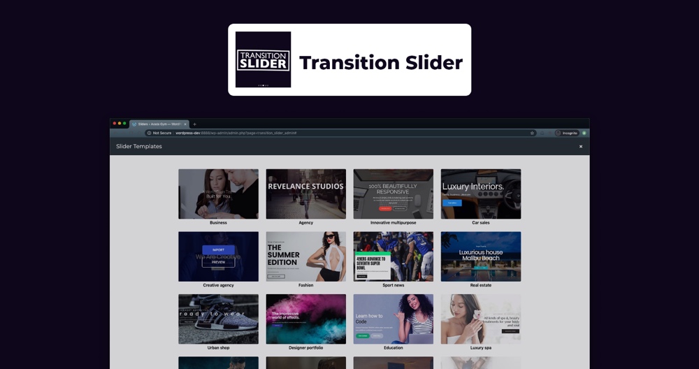 Curseur de transition