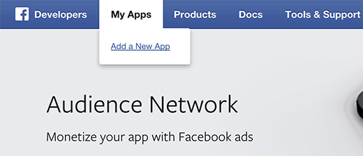 Création d'une nouvelle application Facebook Création d'une nouvelle application Facebook