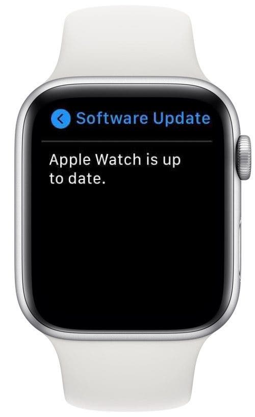 Apple watchOS à jour