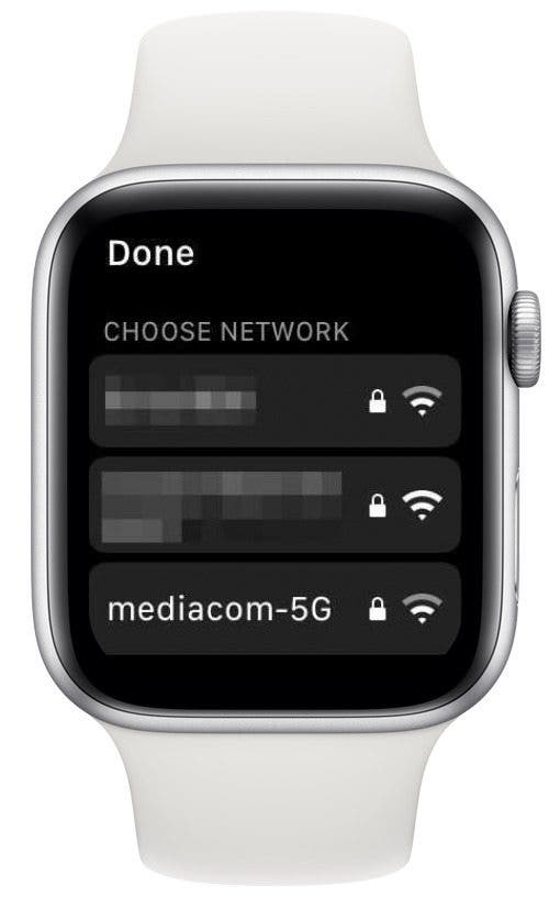 Sélectionnez un nouveau réseau Wi-Fi