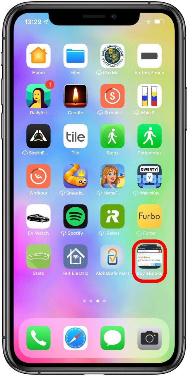 À partir de maintenant, vous pouvez facilement accéder à la boutique Kindle en appuyant sur l'icône sur votre iPhone ou iPad et acheter tous les livres électroniques que vous voulez.