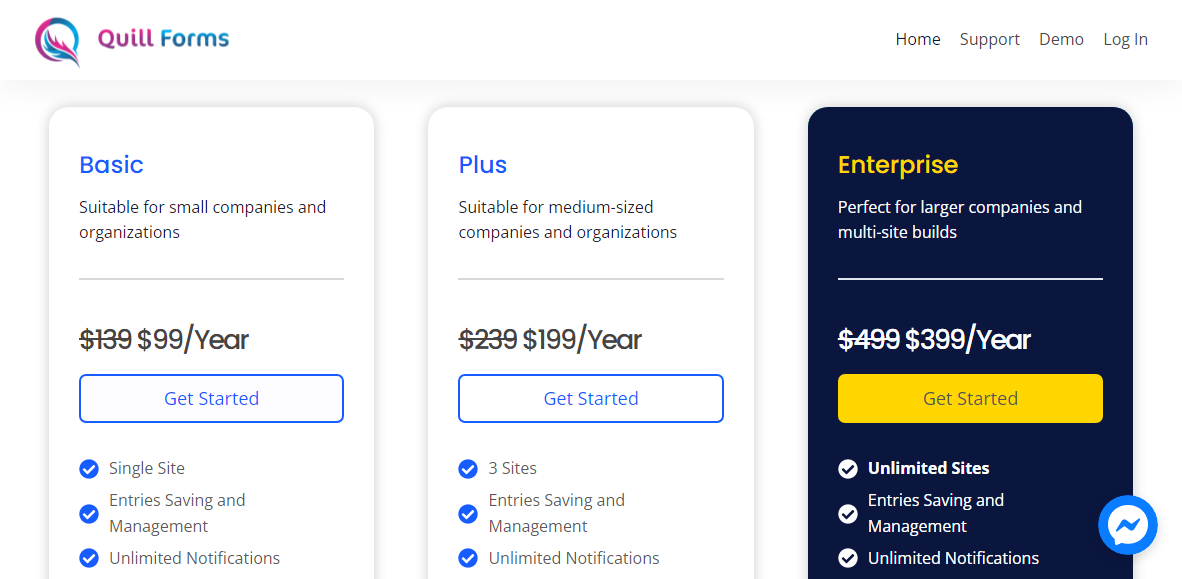 quill forme le meilleur prix du plugin de formulaire wordpress