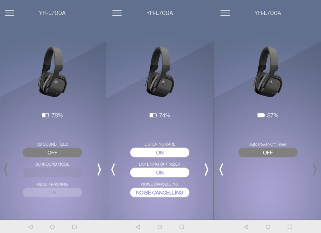 Application Yamaha Headphones Controller